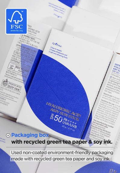 Isntree - Hyaluronic Acid Airy Sun Stick SPF 50+ PA++++