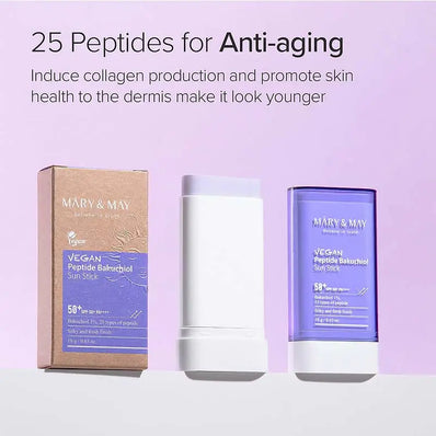 Mary & May - Vegan Peptide Bakuchiol Sun Stick SPF50+ PA++++