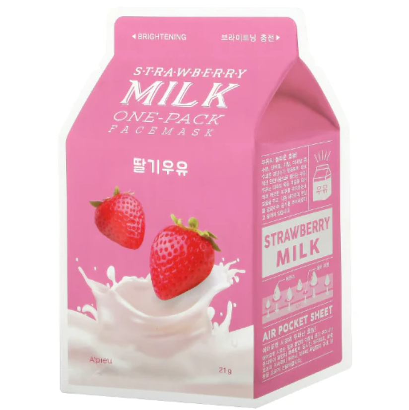 A'pieu - Strawberry Milk One Pack Face Mask