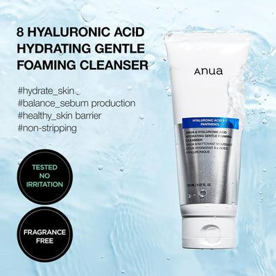 Anua - 8 Hyaluronic Acid Hydrating Gentle Foaming Cleanser