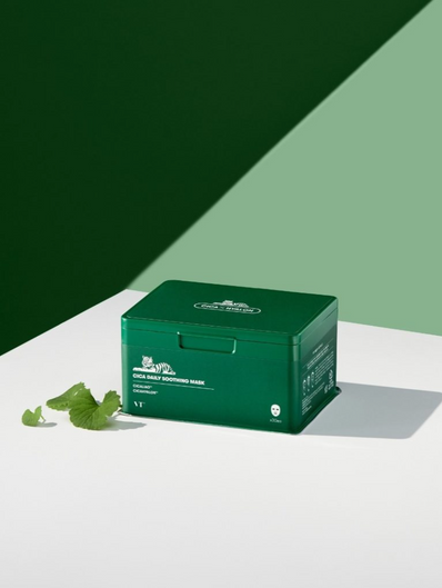 VT cosmetics - Cica daily soothing mask 30 pcs Green Package