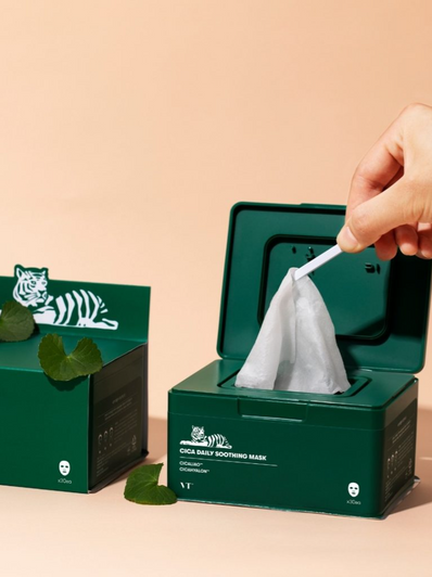 VT cosmetics - Cica daily soothing mask 30 pcs Green Package