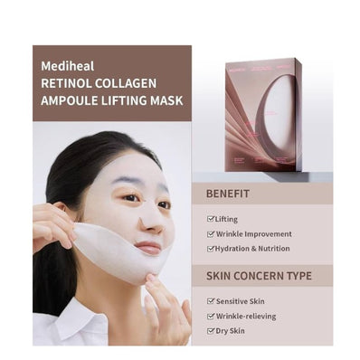 Mediheal - Retinol Collagen Ampoule Lifting Mask