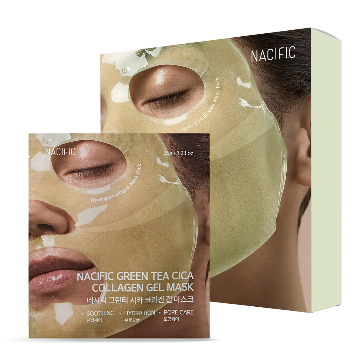 Nacific - Green Tea Cica Collagen Gel Mask