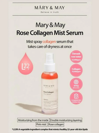 Mary & May - Rose Collagen Mist Serum