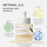 Skin1004 - Retinol 0.2 Boosting Shot Ampoule